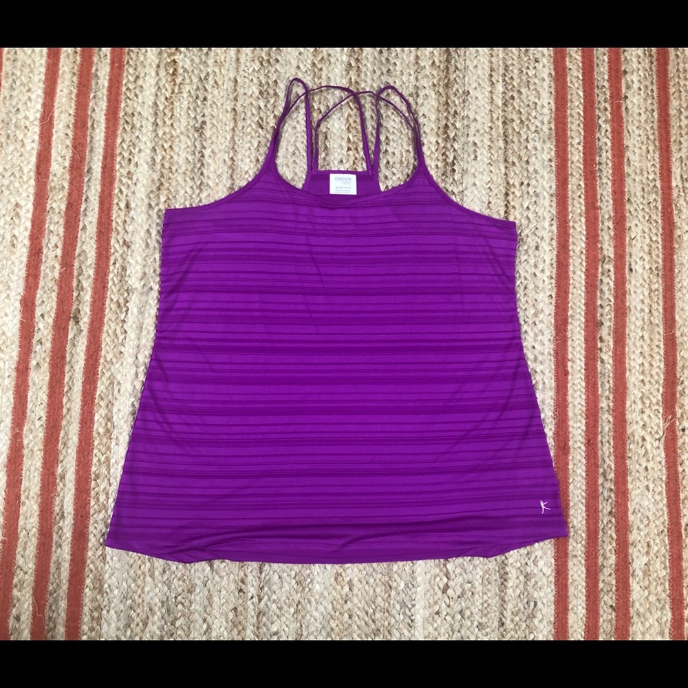 Danskin Purple Strappy Tank Top